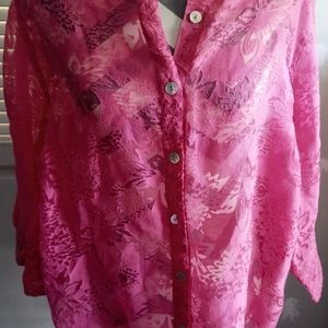 Notations Brand pink size xl blouse